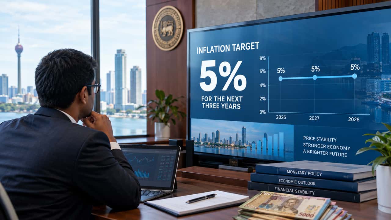 Sri Lanka’s Inflation Target is set at 5% for the next three years