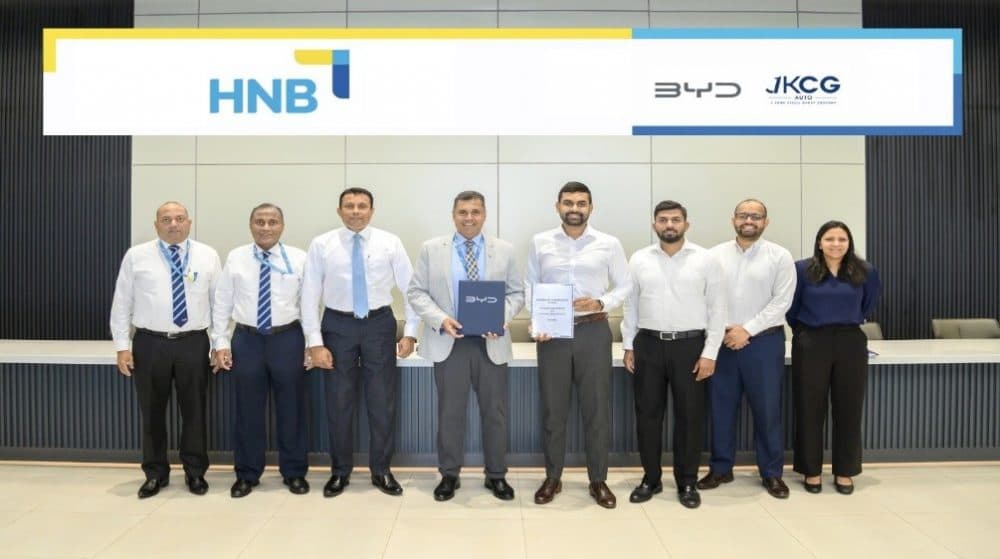HNB extends the partnership with John Keells CG Auto to deliver exclusive leasing solutions for BYD and Denza customers