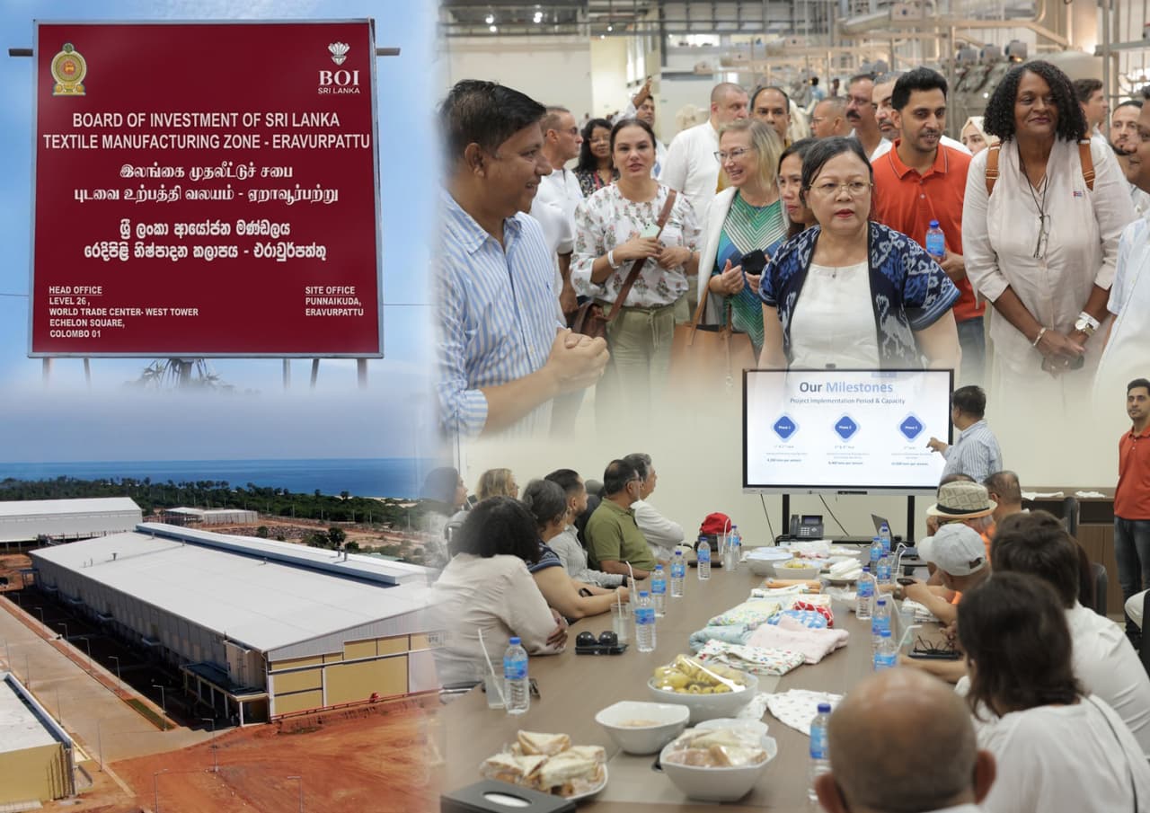 BOI Facilitates Diplomatic Delegation to Showcase Punnaikuda, Eravurpattu Textile Manufacturing Zone and Drive Eastern Province Growth