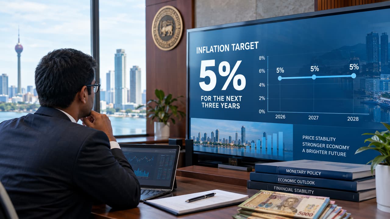Sri Lanka’s Inflation Target is set at 5% for the next three years
