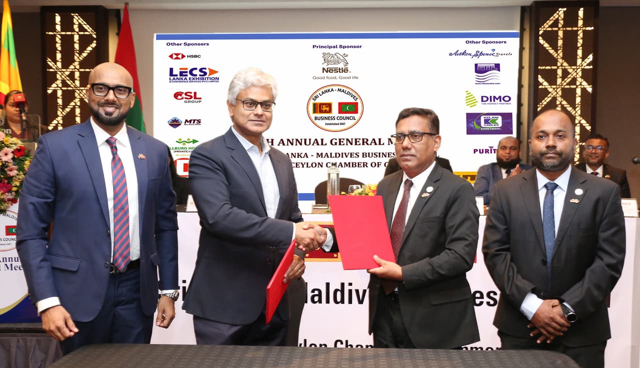 The Ceylon Chamber of Commerce and Maldives Business Chamber Sign MOU to Expand Bilateral Business Opportunities
