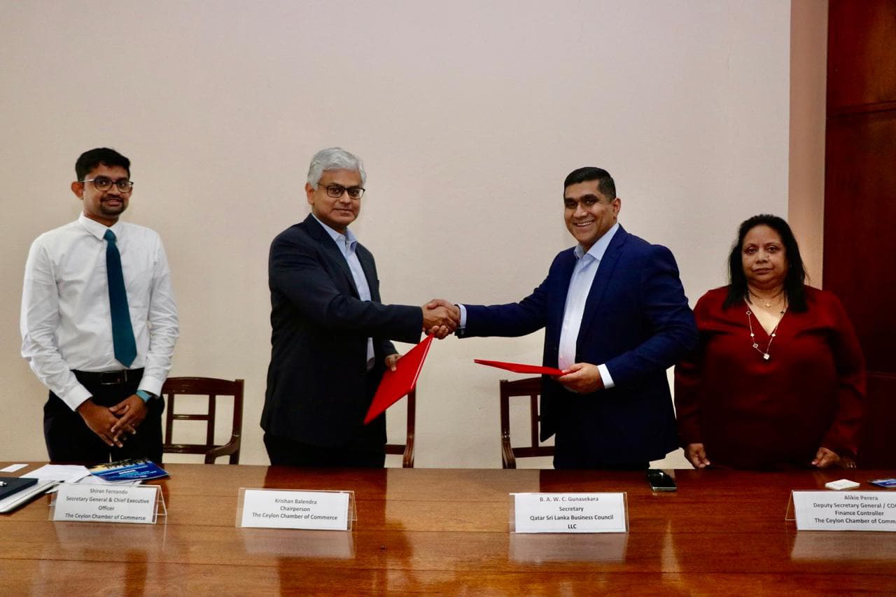 Ceylon Chamber Strengthens Business Links with Qatar and Lebanon