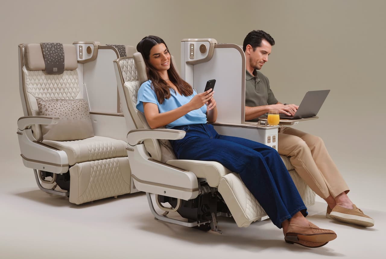 Powering privacy in Premium Economy - Emirates unveils the world’s first electric Premium Economy seat with full-height privacy screen