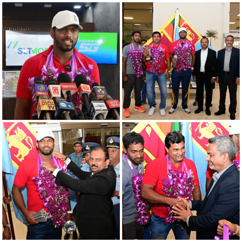 SLT-MOBITEL welcomes home Sri Lanka’s Diamond League & Ultimate Championship hero Rumesh Tharanga